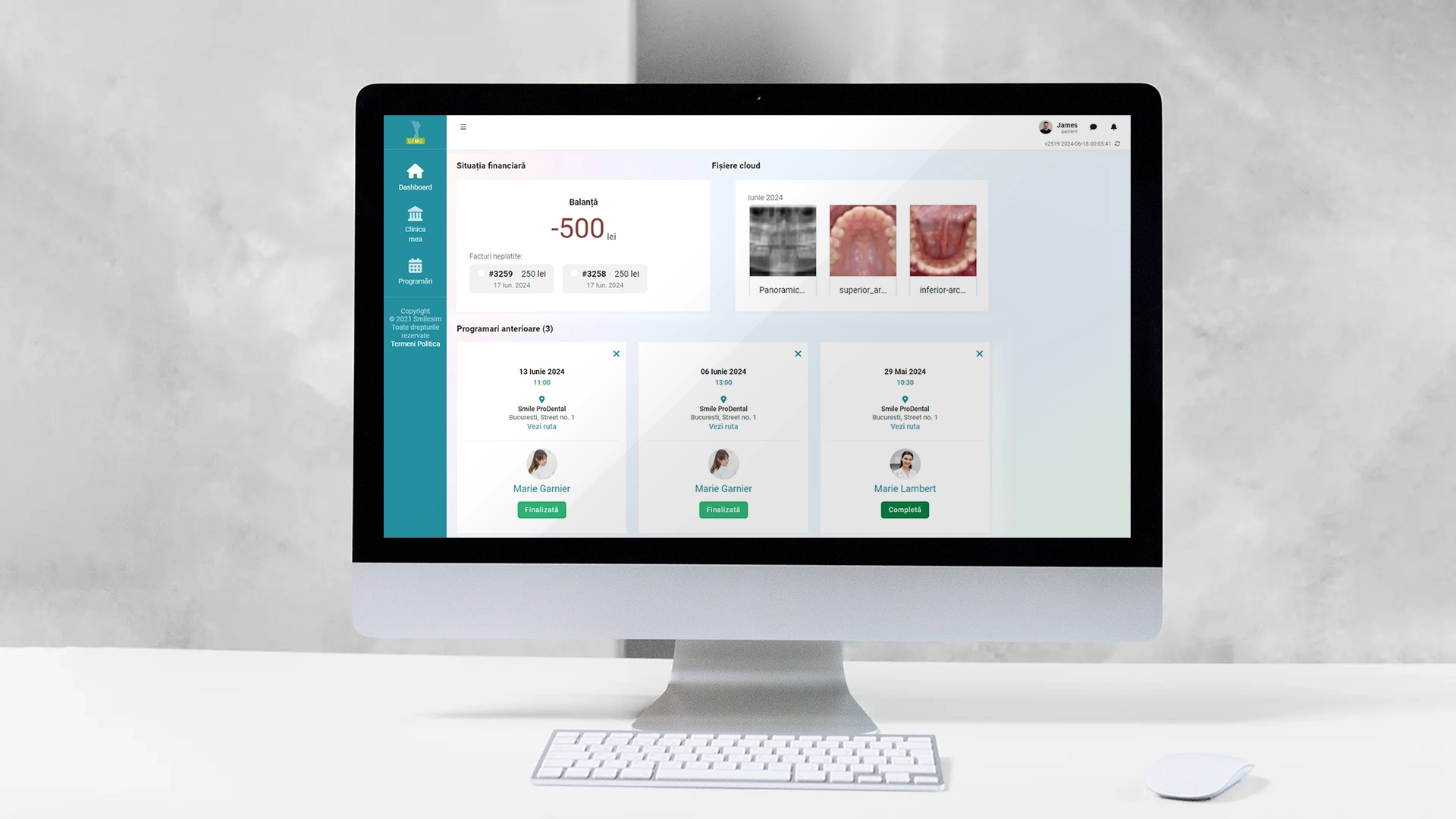 Application pour les Patients fonction d'application logicielle